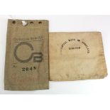 Scotland, large cloth/canvas cash bags (2), Commercial Bank of Scotland Limited & Clydesdale Bank