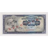 Yugoslavia 5000 Dinara dated 1st May 1963 SPECIMEN note serial AA 000000, diagonal 'SPECIMEN'