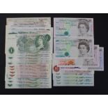 Bank of England & Treasury (27), Warren Fisher 1 Pound, range of Bank of England notes with