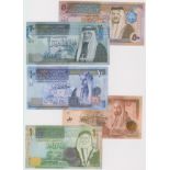 Jordan (5), a set of REPLACEMENT notes with prefix 'ZZ', 50 Dinars dated 2007, 20 Dinars dated 2006,