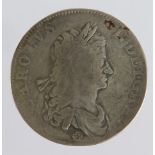 Crown 1662 rose below bust, edge dates, up/down axis, S.3351, VG/F