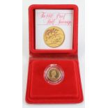 Half Sovereign 1980 Proof FDC boxed as issued