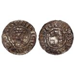 Henry II (1154-1189), Short Cross Penny, class 1b1, Worcester: +OSBER.ON.WIRIC, 1.37g, cracked GF,