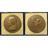 British Commemorative Medal, bronze d.57mm: Battle of Trafalgar, 150th Anniversary 1955, by P.