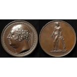 British Commemorative Medal, bronze d.62mm: Frederick, Duke of York 1827, by Stothard from the '