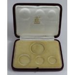 Case for a 1937 4-coin gold set, original, good condition, some damage to the under-side.