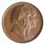 British Commemorative Medal, bronze d.57mm: Laudatory medal featuring the zoologist John Edward Gray