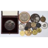 British Commemorative Medals & Tokens (15) 19th-20thC including interesting Boer War related