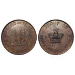British Lifesaving Medal, bronze d.36mm: Board of Trade, Rocket Apparatus, Proof of Service at a