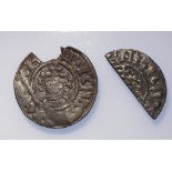 Henry II (1154-1189), Short Cross Penny and cut Halfpenny, class 1b1, Worcester: Penny 1b1 GODWINE