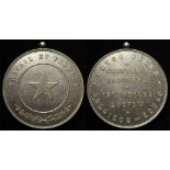 Belgian Congo Native Chief's Medal, silvered brass d.70mm, these issued 1909 to c.1958, the