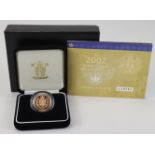 Sovereign 2002 Proof FDC boxed as issued