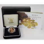 Sovereign 2000 Proof FDC boxed as issued