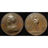 British Commemorative Medal, bronze d.43mm: First English Bible, Tercentenary 1835, by J. Davis,