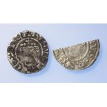Henry II (1154-1189), Short Cross Penny and cut Halfpenny, class 1b1, York, HVNFREI: Penny 0.96g