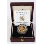 Sovereign 1996 Proof FDC boxed as issued