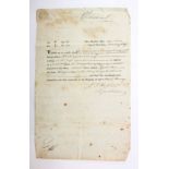 Slavery interest. An original Cape of Good Hope Slavery Registry Office single-sided printed &