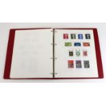GB - collection 1840-1979 stamps in SG red printed album with Penny Black, surface-printed and