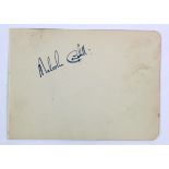 Malcolm Campbell (1885-1948), signed album page, World Speed Record Holder with Blue Bird, father of