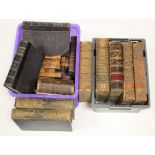 Leather Bindings. A collection of twenty-five leather bindings, mostly Victorian & earlier,