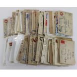 GB - green shoebox of QV to KGVI material, including 1d Red Plates, Registered Letters, used