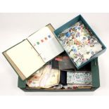 GB - banana box of mixed material covering all reigns and collecting types, ie Booklets,