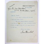 General Sir Ian Hamilton (1853-1947), signed typed letter, one page 5th May 1932, to the editor of