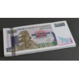 Zimbabwe 1000 Dollars (50) dated 2003, includes a consecutively numbered run of 49 notes, serial