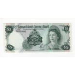 Cayman Islands 5 Dollars dated 1971 (issued 1972), scarce 'Z/1' prefix REPLACEMENT note with LOW