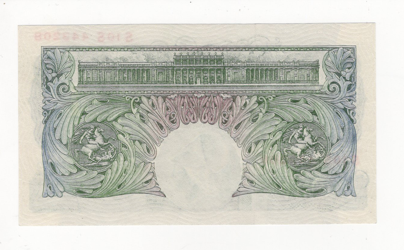 Beale 1 Pound issued 1950, scarce FIRST RUN REPLACEMENT note 'S10S' prefix, serial S10S 443208 ( - Image 2 of 2