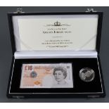 Debden set C166, HM the Queen's Golden Jubilee issued 2002, comprising Lowther 10 Pounds serial ER50