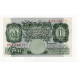 Beale 1 Pound issued 1950, scarce LAST RUN REPLACEMENT note 'S70S' prefix, serial S70S 522144 (B269,