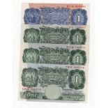 Peppiatt (4), a high grade group of 1 Pounds, Pre War unthreaded issued 1934 serial 57L 159863 (