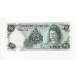 Cayman Islands 5 Dollars dated 1974 (issued 1981), scarce 'Z/1' prefix REPLACEMENT note, serial Z/
