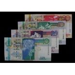 Seychelles (4), a set of REPLACEMENT notes with 'ZZ' prefixes, 100 Rupees, 50 Rupees, 25 Rupees