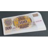 Latvia (24), 3 x sets of 8 notes comprising 500 Rublu, 200 Rublu, 50 Rublu, 20 Rublu, 10 Rublu, 5