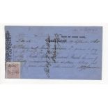 South Africa Cheque, South African Central Bank, Cape of Good Hope, Graaff Reinet for 30 Pounds,