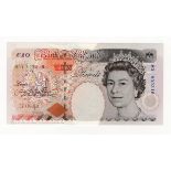 Kentfield 10 Pounds issued 1992, very rare FIRST RUN REPLACEMENT note 'M01' prefix, serial M01