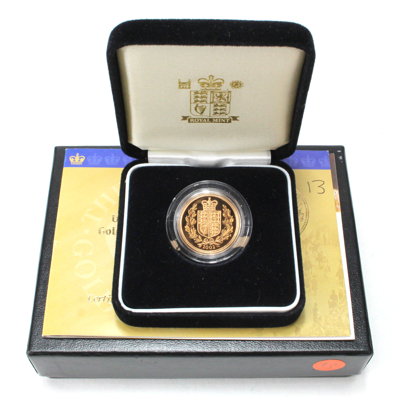 Sovereign 2002 Proof FDC boxed as issued
