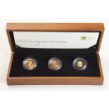 Three Coin Set 2011 (Sovereign, Half Sovereign & Quarter Sovereign) Proof FDC boxed as issued