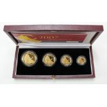 Britannia Four coin set 2007 (£100, £50, £25 & £10) Proof FDC boxed as issued
