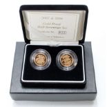 Two coin Half Sovereign set 2005 & 2006 Proof FDC boxed as issued