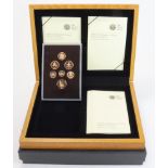 Proof Set 2008 (7 coins)  "Emblems of Britain". Comprising One Pound, Fifty Pence, Twenty Pence, Ten