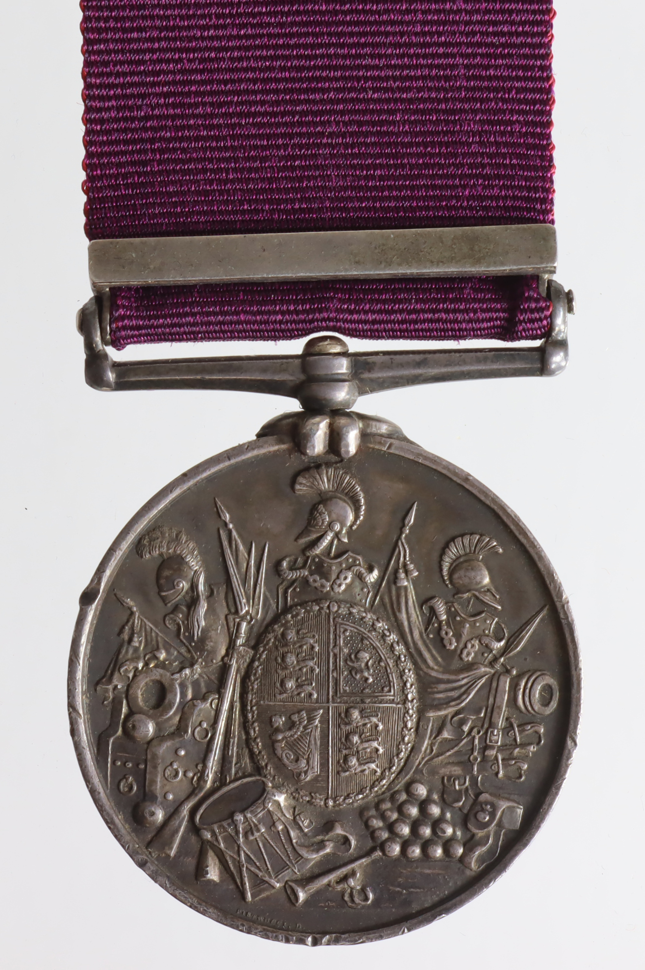 Army LSGC Medal QV named (J.Andrews, T. Serj. Major 11th Hussars, 1845). With replacement straight