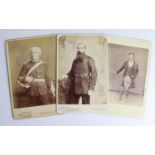 Military Victorian Officers photos (one Scottish). (3)