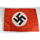 German Nazi double sided Party Flag, maker stamped 'RZM M/36. SA 2/8. Berlin 1939'. (approx 24" x
