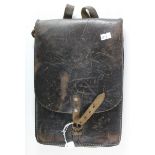 German Nazi Officers map case in leather