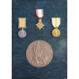1915 Star Trio and Death Plaque to 2692 Pte Harold Roy Lawrence 9-London R. (pair named 2.Lieut H