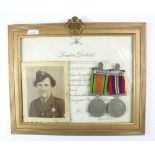 ATS London District Good Service Certificate, Defence and War medals, photo etc., to W/138753 L/