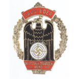 German Nazi Gausieger 1936 enamelled Shooting Badge 'Deutscher Schutzen-Bund'.